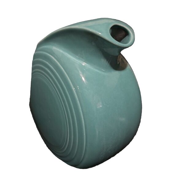 Fiestaware HLC Turquoise Disk Fiesta Pitcher 67 ounces Mint Made in the USA - Picture 2 of 9